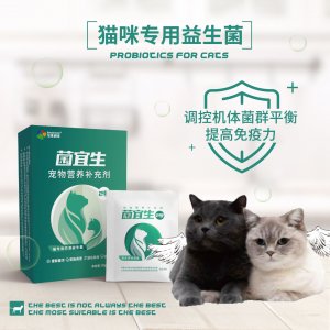 菌宜生2號(hào)貓益生菌寶來利來寵物止瀉營養(yǎng)補(bǔ)充劑可OEM/ODM代工
