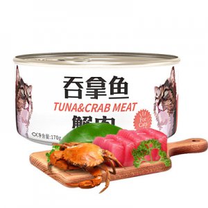 寵物零食吞拿魚(yú)紅肉幼貓成貓罐頭可OEM/ODM代工