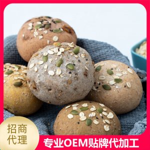 全麥面包圓形代加工貼牌OEM/ODM