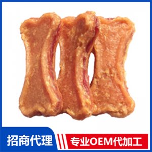 寵物骨型雞肉+鱈魚(yú) 鴨肉夾心貼牌OEM/ODM