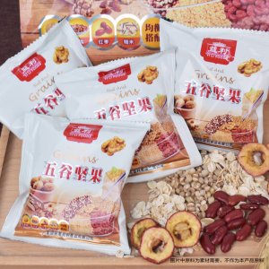 益利五谷堅(jiān)果袋裝368g雜糧營(yíng)養(yǎng)早餐代餐粉生產(chǎn)基地 核桃紅棗粉燕麥粉免費(fèi)打樣