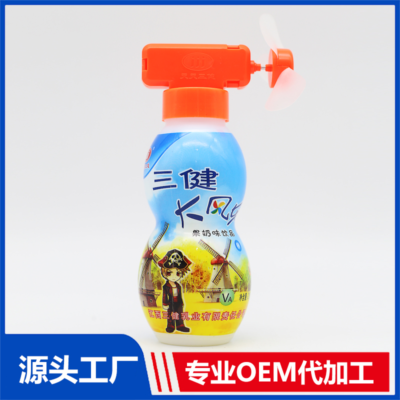 瓶裝大風(fēng)車果奶味飲品代加工 發(fā)酵型乳酸菌酸奶貼牌定制