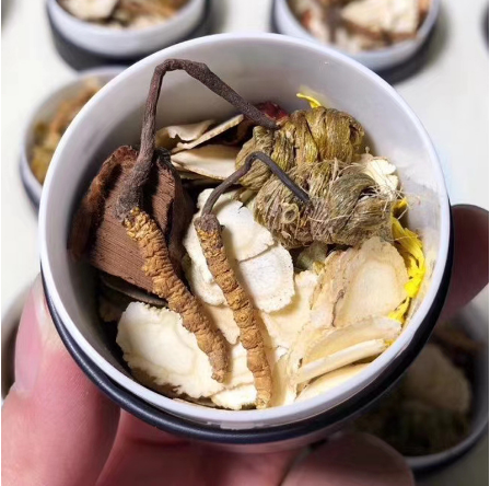 蟲草茶藍色小罐裝OEM貼牌代工