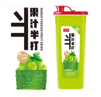 格蕾美半打復(fù)合果汁飲料1.5千克蘆薈汁葡萄汁OEM代加工