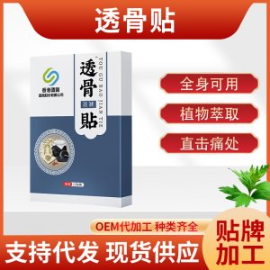 透骨貼頸肩腰腿富貴包關節(jié)膏藥貼OEM代加工