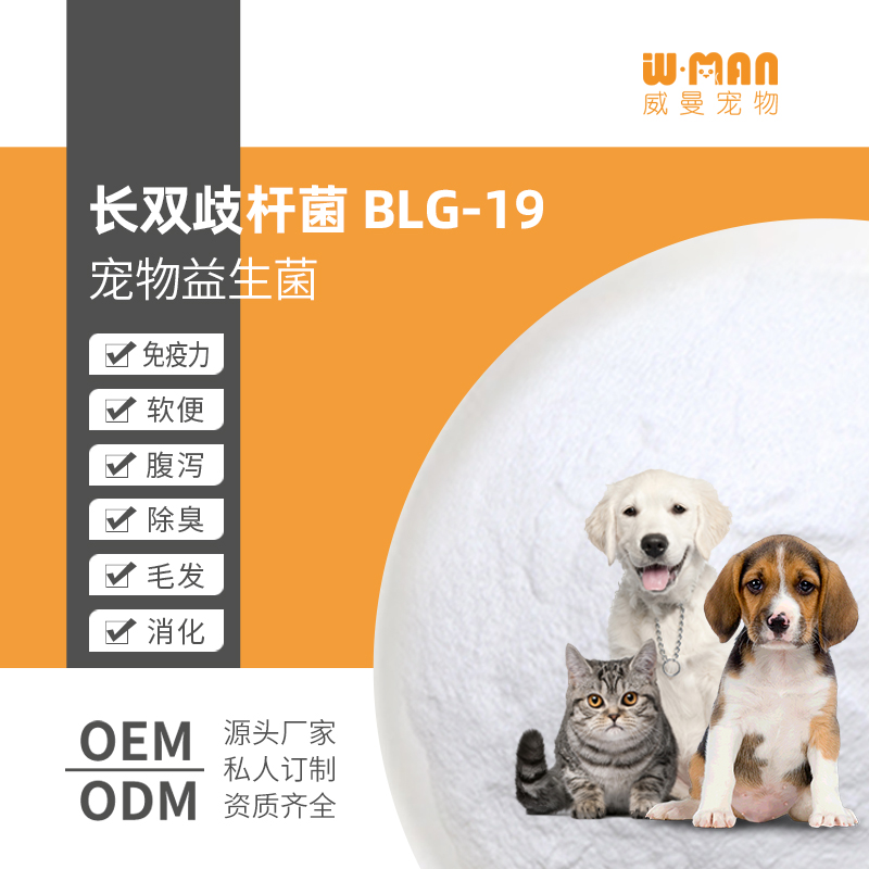 長(zhǎng)雙歧桿菌BLG-19 寵物飼料乳酸菌 寵物益生菌源頭廠家