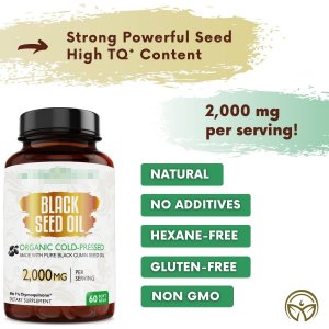 Black Seed oil有機(jī)黑籽油膠囊非Mother Nature貼 牌O EM美國跨境