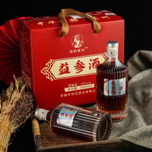 益參酒純糧浸泡滋補(bǔ)養(yǎng)生酒藥酒廠家批發(fā) 禮盒裝百藥草方42度養(yǎng)生酒定制