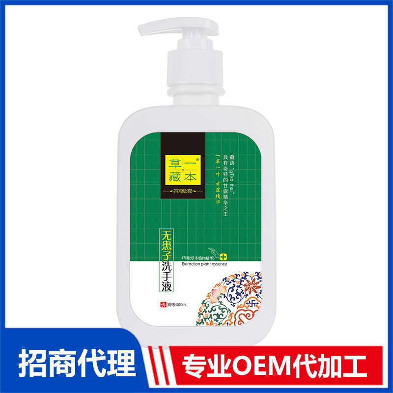 草一藏本無患子洗手液OEM代加工 消毒液洗手液貼牌定制源頭工廠