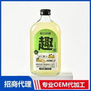 每日初鮮復(fù)合庫爾勒香梨汁OEM代加工 復(fù)合果汁貼牌定制源頭廠家