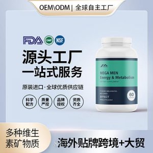 美國(guó)原裝男性多種維生素礦物質(zhì)片劑代工貼牌活力代謝保健食品OEM