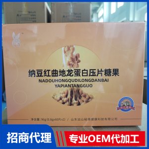 納豆紅曲地龍蛋白壓片糖果OEM代加工 壓片糖果加工定制源頭工廠